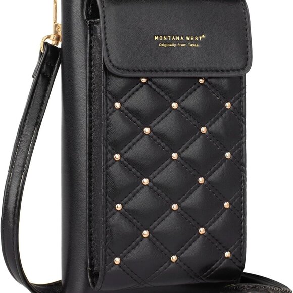 Small Vegan Leather Crossbody Purse RFID Blocking Wallet for Women - Picture 1 of 6